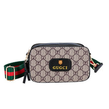 Load image into Gallery viewer, New fashion trend Messenger bag camera bag printing contrast color small square bag wild shoulder bag