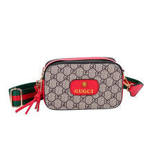Load image into Gallery viewer, New fashion trend Messenger bag camera bag printing contrast color small square bag wild shoulder bag