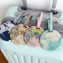Load image into Gallery viewer, Fashion Map Luggage Tag Women Travel Accessories Silica Gel Suitcase ID Address Holder Baggage Boarding Tag Portable Label Bag