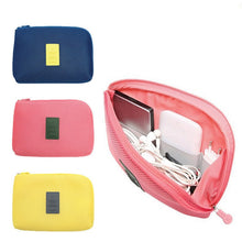 Load image into Gallery viewer, OLAGB Creative Shockproof Travel Digital USB Charger Cable Earphone Case Makeup Cosmetic Organizer Accessories Bag